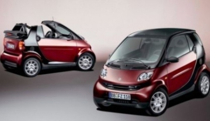 Prezentace mini automobilů značky Smart