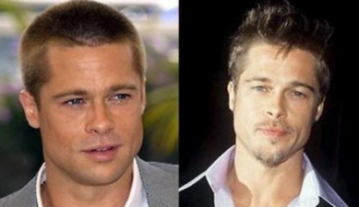 Hollywoodský herec Brad Pitt zachycen na fotografii