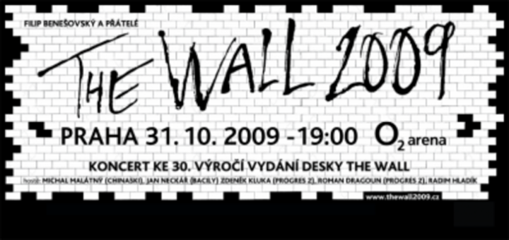 Detailní záběr na vstupenku The Wall 2009