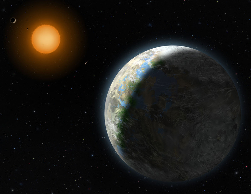 Objevená planeta zemského typu v souhvězdí vah. Zdroj: ifa.hawaii.edu